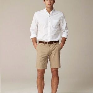 NWT J Crew 9” Stretch Chino Shorts size 34